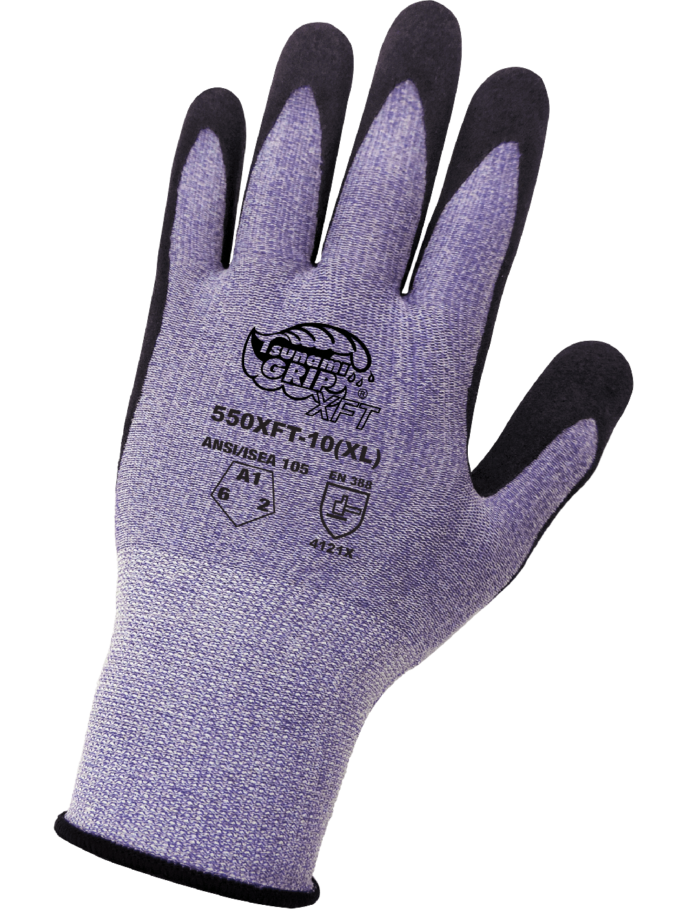 Tsunami Grip® XFT Xtreme Foam Technology Coated Anti-Static/Electrostatic Compliant Gloves with Cut, Abrasion, and Puncture Resistance - 550XFT