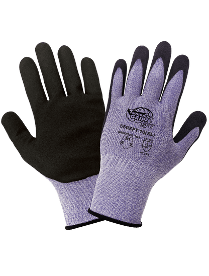 Tsunami Grip® XFT Xtreme Foam Technology Coated Anti-Static/Electrostatic Compliant Gloves with Cut, Abrasion, and Puncture Resistance - 550XFT