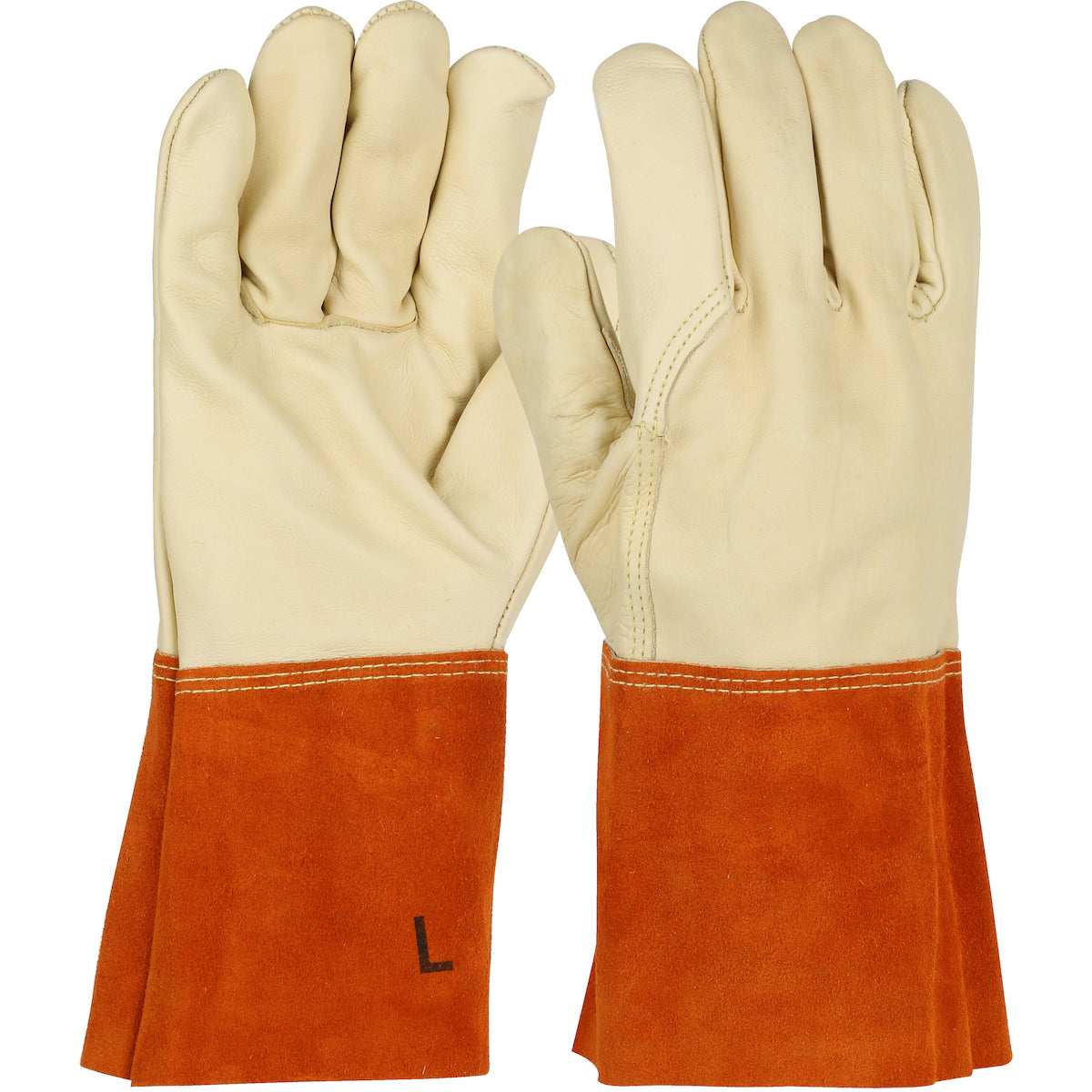 Ironcat® - Premium Top Grain Cowhide Leather MIG Welder's Glove with Kevlar® Stitching - 4" Band Top Cuff