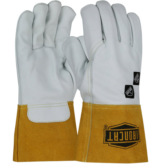 Ironcat® - AR Premium Top Grain Cowhide Leather MIG Welder's Glove with Kevlar® Stitching & Para-Aramid Liner