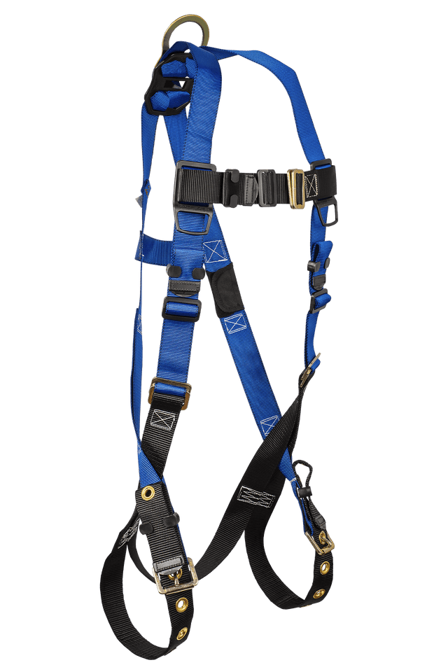 Contractor 1D Standard Non-belted Full Body Harness, Tongue Buckle Leg Adjustment