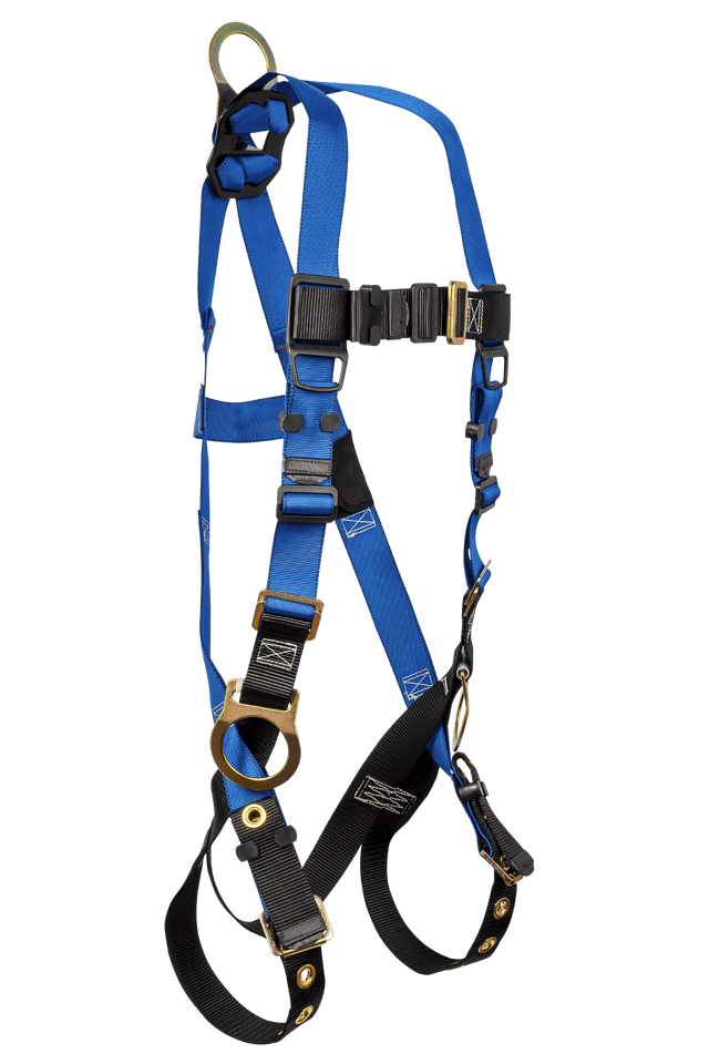 Contractor 3D Standard Non-belted Full Body Harness, Tongue Buckle Leg Adjustment