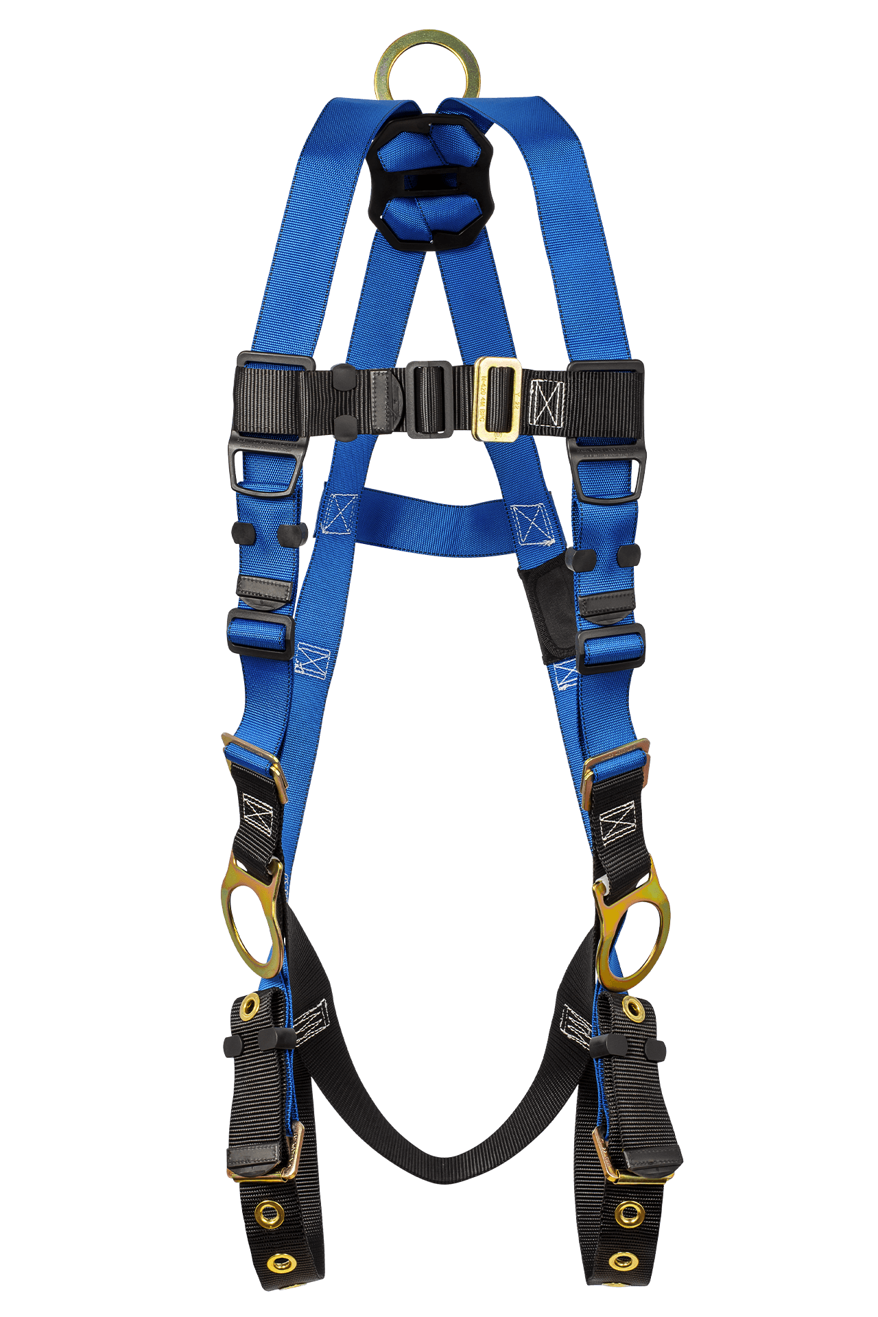 Contractor 3D Standard Non-belted Full Body Harness, Tongue Buckle Leg Adjustment