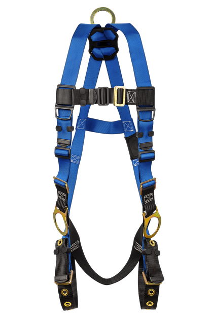 Contractor 3D Standard Non-belted Full Body Harness, Tongue Buckle Leg Adjustment