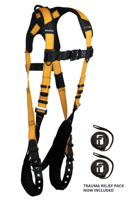 Journeyman Flex® Aluminum 1D Standard Non-belted Full Body Harness, Tongue Buckle Leg Adjustment