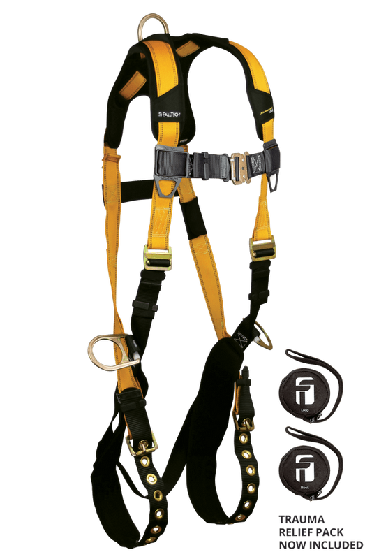 Journeyman Flex® Steel 3D Standard Non-belted Full Body Harness, Tongue Buckle Leg Adjustment