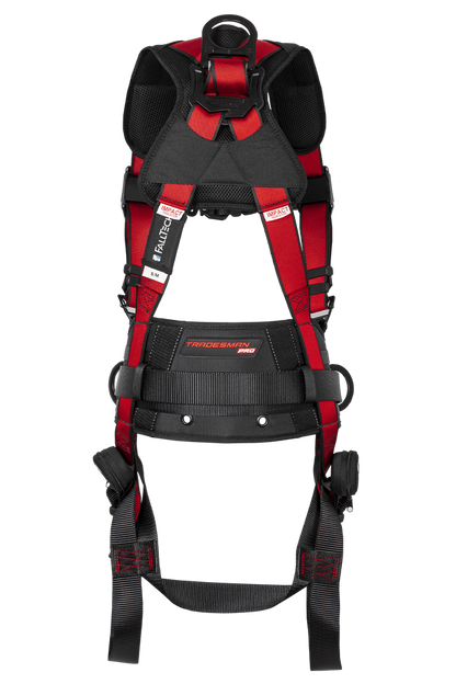 Tradesman® Pro 3D Construction Belted Full Body Harness, Tongue Buckle Leg Adjustments