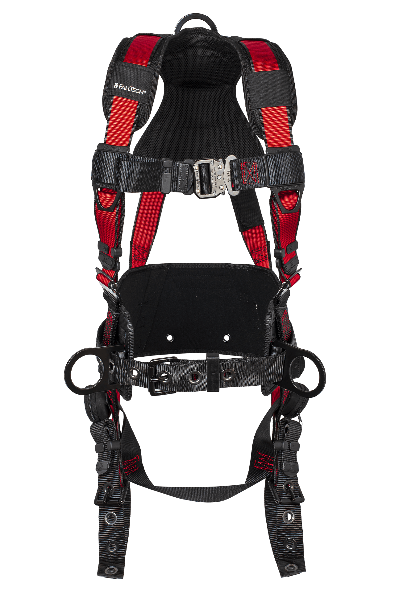 Tradesman® Pro 3D Construction Belted Full Body Harness, Tongue Buckle Leg Adjustments