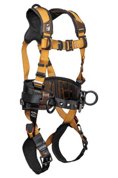 Advanced ComforTech® Gel 3D Construction Belted Full Body Harness, Tongue Buckle Leg Adjustment