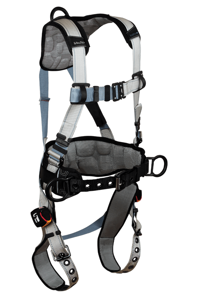 FlowTech LTE® 3D Construction Belted Full Body Harness, Tongue Buckle Leg Adjustment, Suspension Trauma Relief System