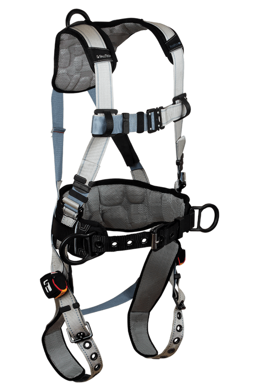 FlowTech LTE® 3D Construction Belted Full Body Harness, Tongue Buckle Leg Adjustment, Suspension Trauma Relief System