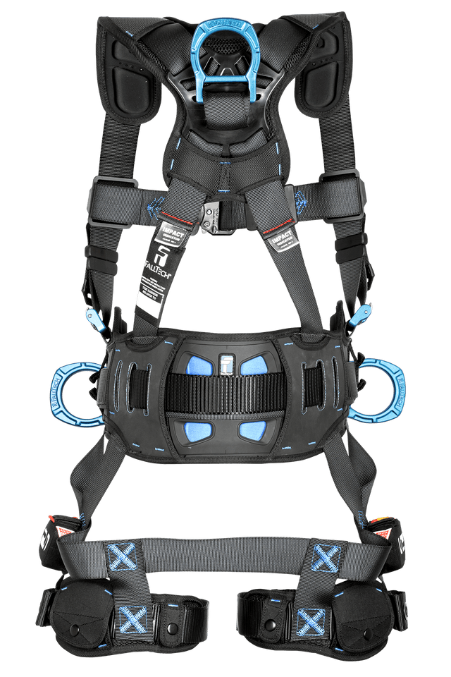 FT-One® 3D Construction Belted Full Body Harness, Tongue Buckle Leg Adjustments