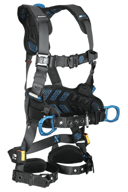 FT-One® 3D Construction Belted Full Body Harness, Tongue Buckle Leg Adjustments