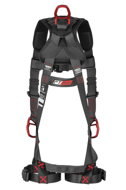 FT-Iron® 3D Standard Non-belted Full Body Harness, Tongue Buckle Leg Adjustment