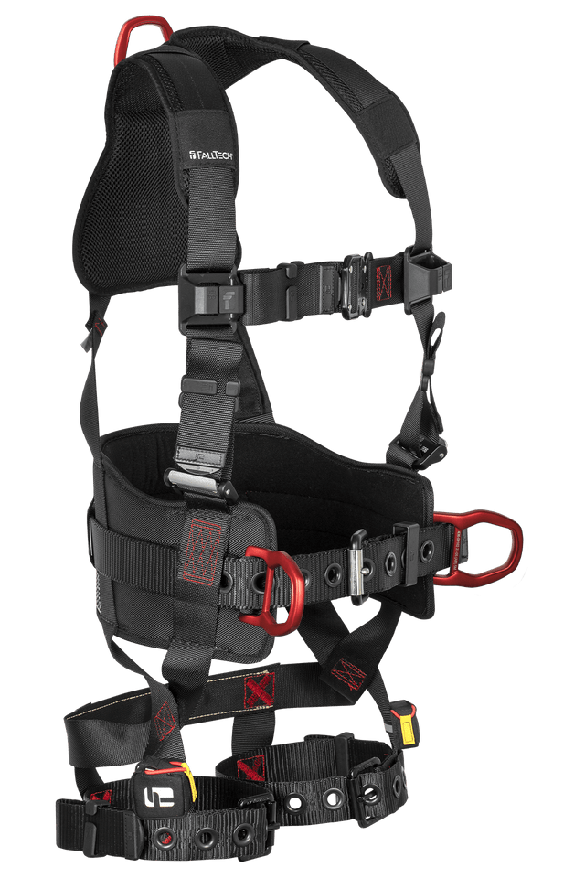 FT-Iron® 3D Construction Belted Full Body Harness, Tongue Buckle Leg Adjustment