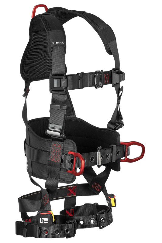 FT-Iron® 3D Construction Belted Full Body Harness, Tongue Buckle Leg Adjustment