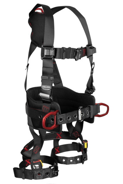 FT-Iron® 3D Construction Belted Full Body Harness, Tongue Buckle Leg Adjustments