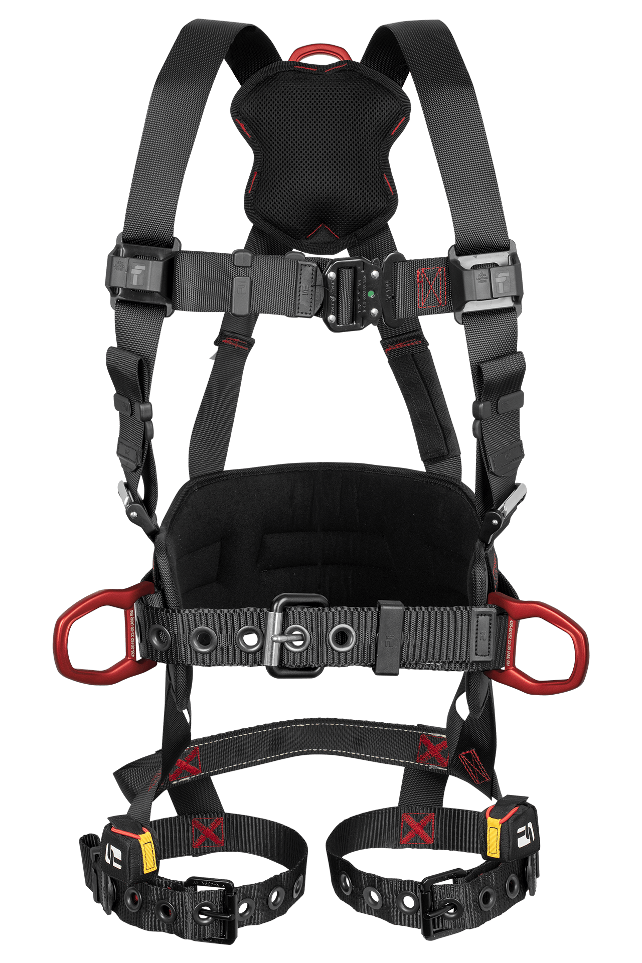 FT-Iron® 3D Construction Belted Full Body Harness, Tongue Buckle Leg Adjustments