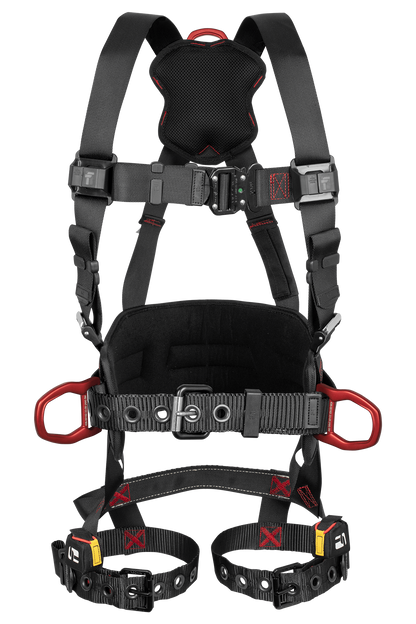 FT-Iron® 3D Construction Belted Full Body Harness, Tongue Buckle Leg Adjustments