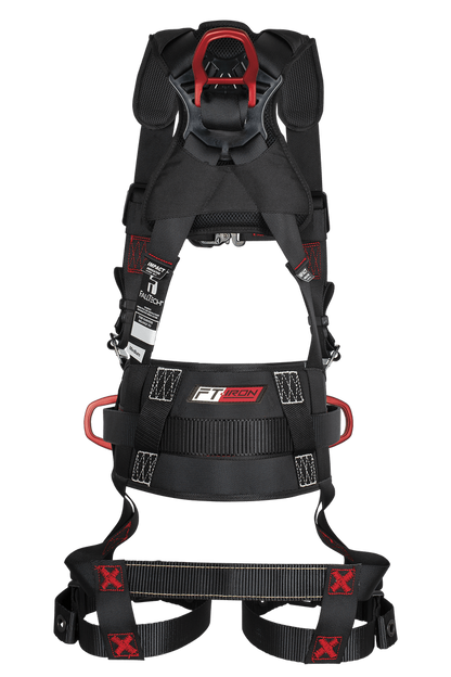 FT-Iron® 4D Construction Climbing Full Body Harness, Tongue Buckle Leg Adjustments