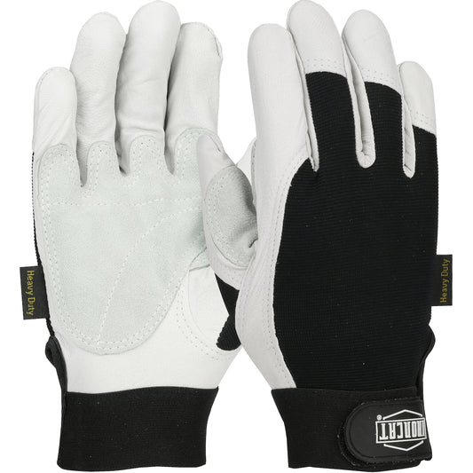 Ironcat® - Heavy Duty Top Grain Goatskin Leather Glove with Spandex Back and Reinforced Palm