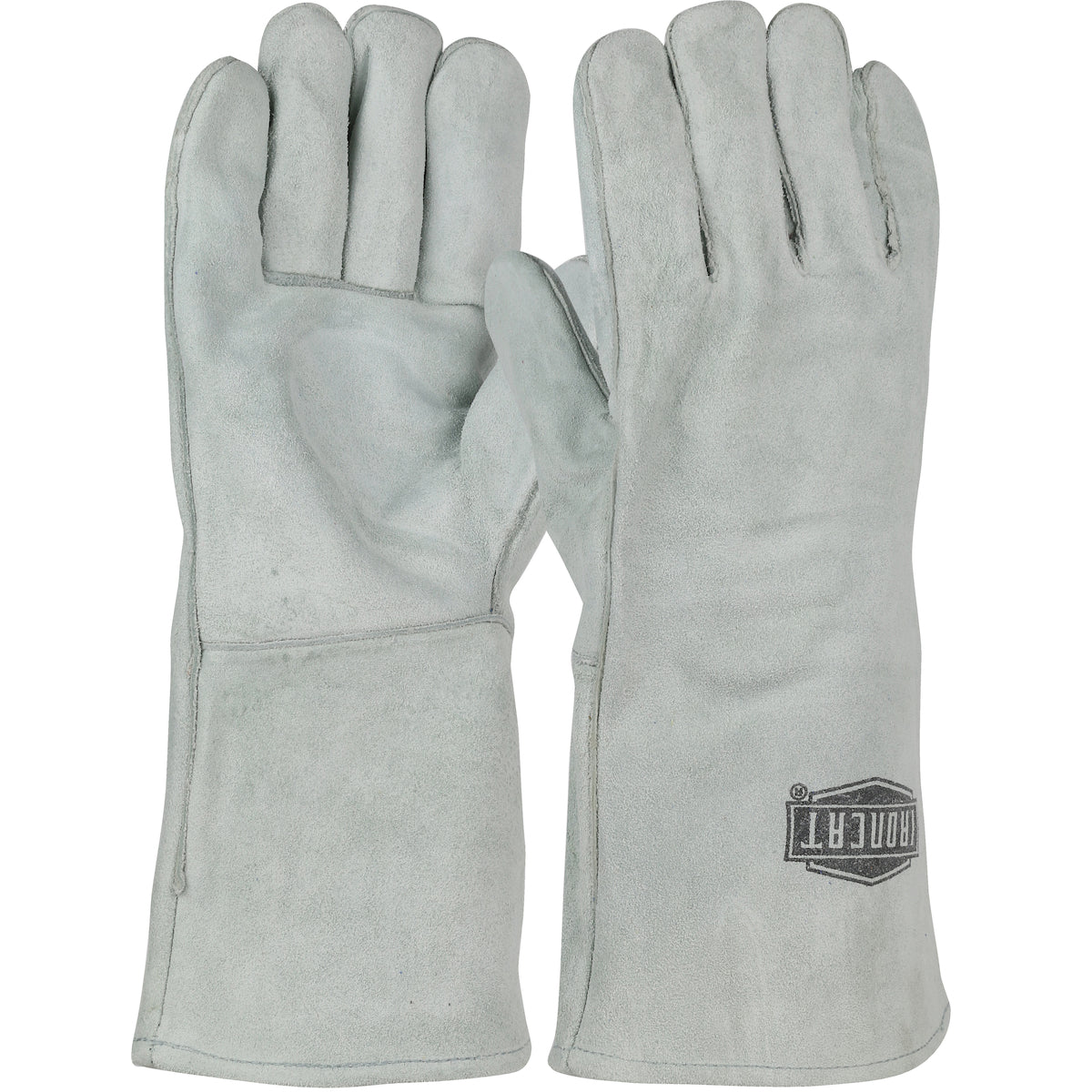 Ironcat® - Economy Grade Split Cowhide Leather Welder's Glove with Cotton Lining