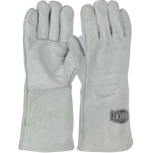 Ironcat® - Economy Grade Split Cowhide Leather Welder's Glove with Cotton Lining