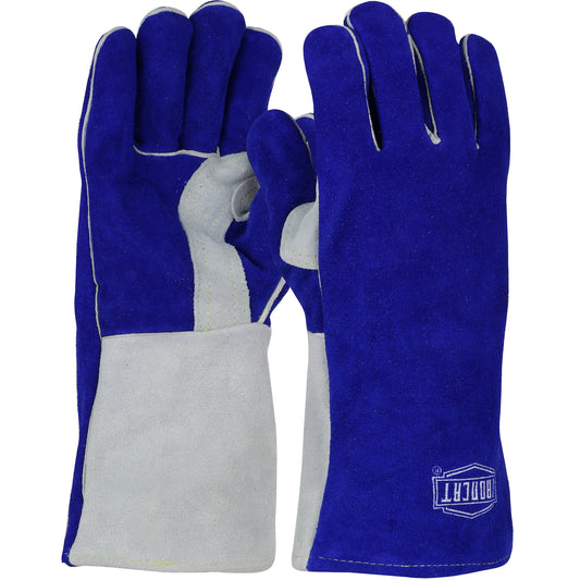 Ironcat® - Premium Grade Split Cowhide Leather Welder's Glove with Cotton/Foam Lining and Double Thumb Reinforcement