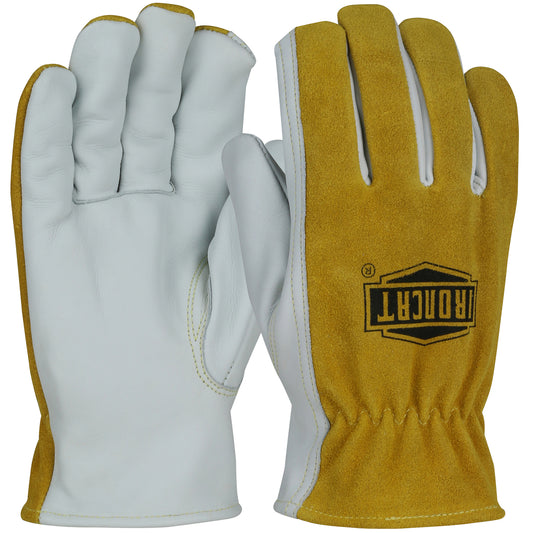 Ironcat® - AR Top Grain Cowhide Leather Drivers Glove with Split Cowhide Back and Para-Aramid Lining - Keystone Thumb