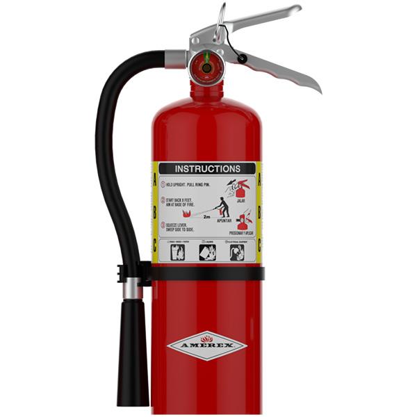 Amerex® 5 lb ABC Extinguisher w/ Aluminum Valve & Vehicle Bracket