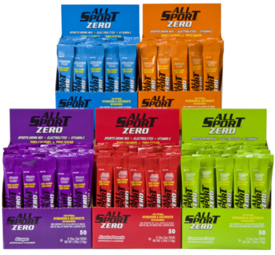 All-Sport Zero Drink Mix 0.1oz Powder Sticks, Sugar-Free Variety Pack