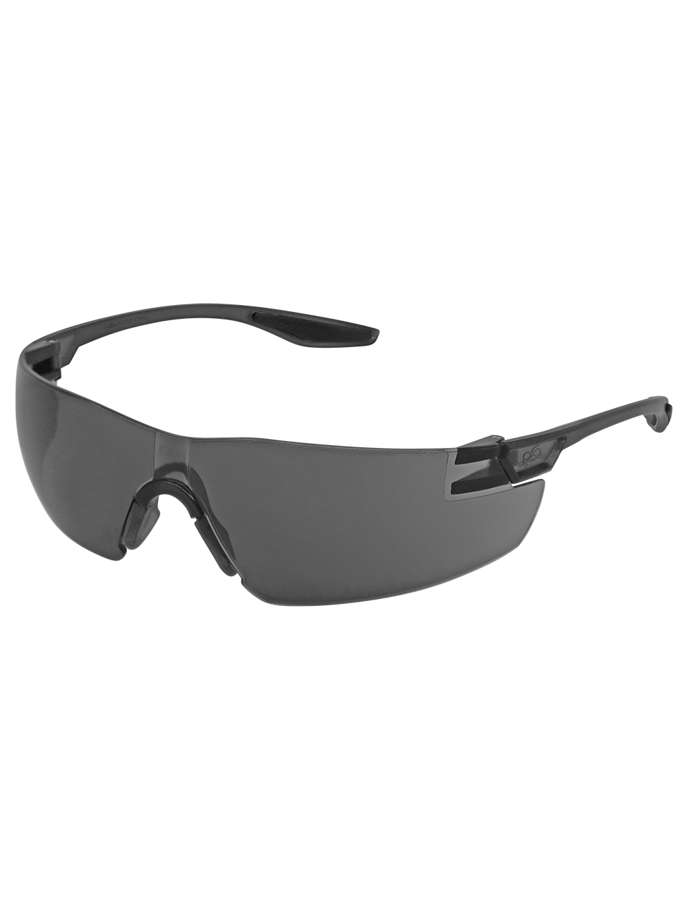 Discus™ Smoke Lens, Frosted Black Frame Safety Glasses - BH2833