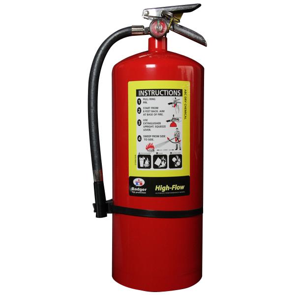 Badger™ Extra High-Flow 20 lb ABC Fire Extinguisher w/ Wall Hook