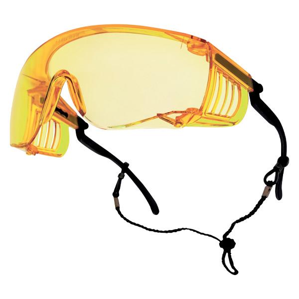 Bolle Safety Override Safety Glasses, Amber Lens, 1/Each