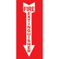 Brady® "Fire Extinguisher" w/ Arrow Vinyl Sign