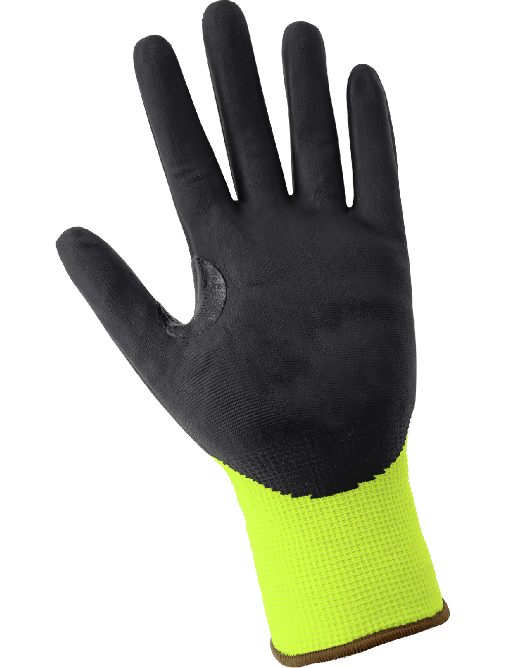 Samurai Glove® High-Visibility Cut, Abrasion, and Puncture Resistant Nitrile-Coated Tuffalene® UHMWPE Gloves with Reinforced Thumb Crotch - CR18NFT-R