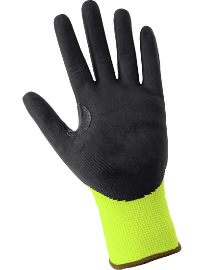 Samurai Glove® High-Visibility Cut, Abrasion, and Puncture Resistant Nitrile-Coated Tuffalene® UHMWPE Gloves with Reinforced Thumb Crotch - CR18NFT-R