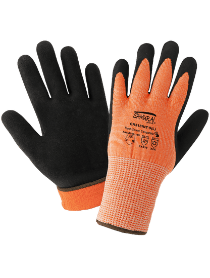 Samurai Glove® Cut, Abrasion, and Puncture Resistant Water Repellent, Low Temperature Touch Screen Gloves - CR318INT