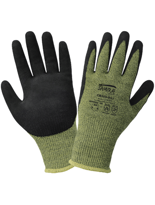 Samurai Glove® Cut, Abrasion, Puncture, and Flame-Resistant Arc-Flash Gloves with a Mach Finish Neoprene Bi-Polymer Coating - CR509