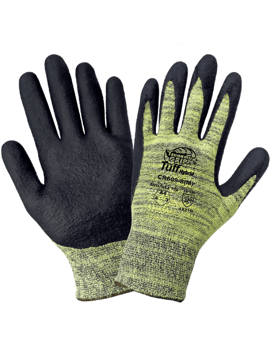 Tsunami Grip® Tuff Hybrid Cut, Abrasion, and Puncture Resistant Gloves with Nitrile Coated Palm - CR609