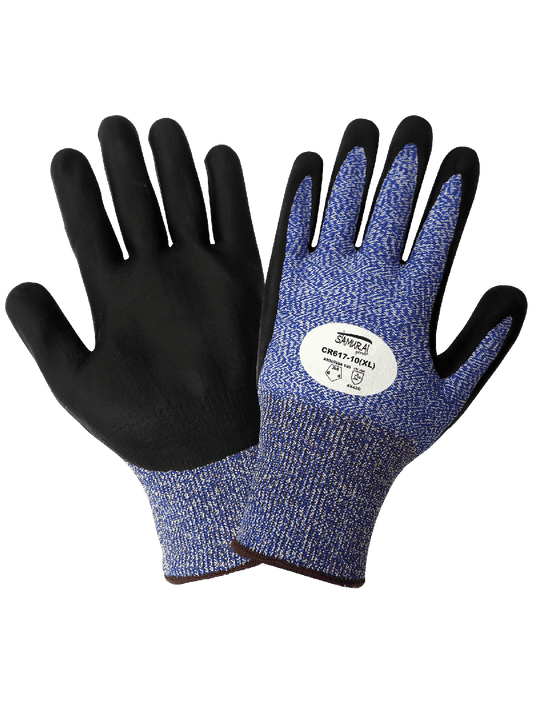 Samurai Glove® Nitrile Coated Cut Resistant Gloves with Tuffalene® UHMWPE Shell - CR617