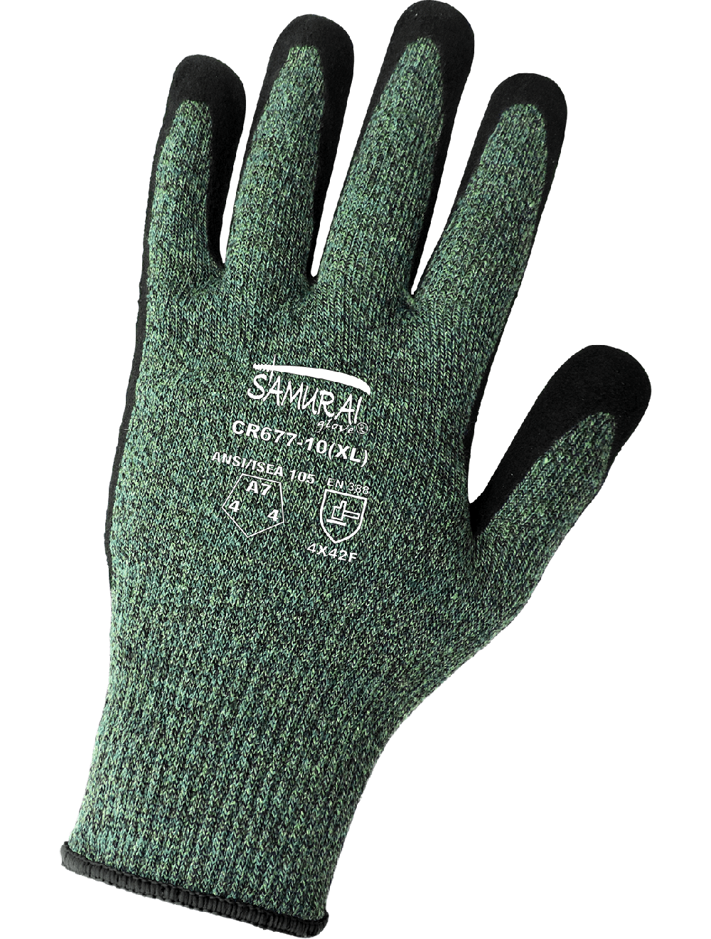 Samurai Glove® Xtreme Foam Technology Nitrile/PU Coated Performance Aralene® Gloves with Cut, Abrasion, and Puncture Resistance - CR677