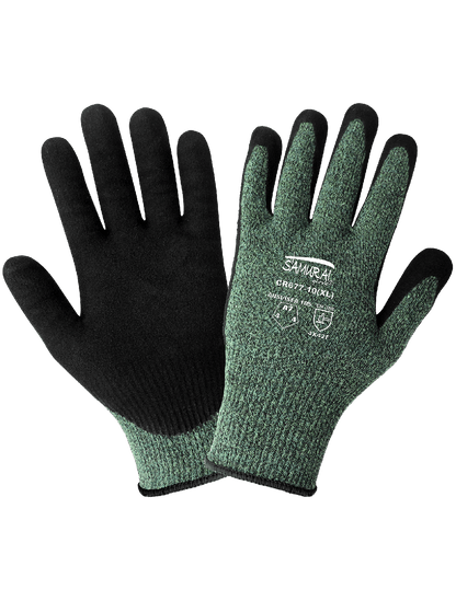 Samurai Glove® Xtreme Foam Technology Nitrile/PU Coated Performance Aralene® Gloves with Cut, Abrasion, and Puncture Resistance - CR677