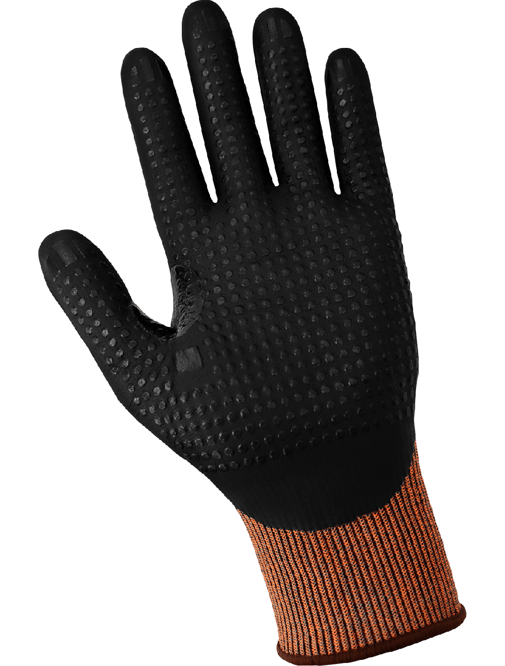 Samurai Glove® High-Visibility Cut Resistant Three-Quarter Coated Touch Screen Gloves Made with 15-Gauge Tuffalene® Platinum - CR835-RD