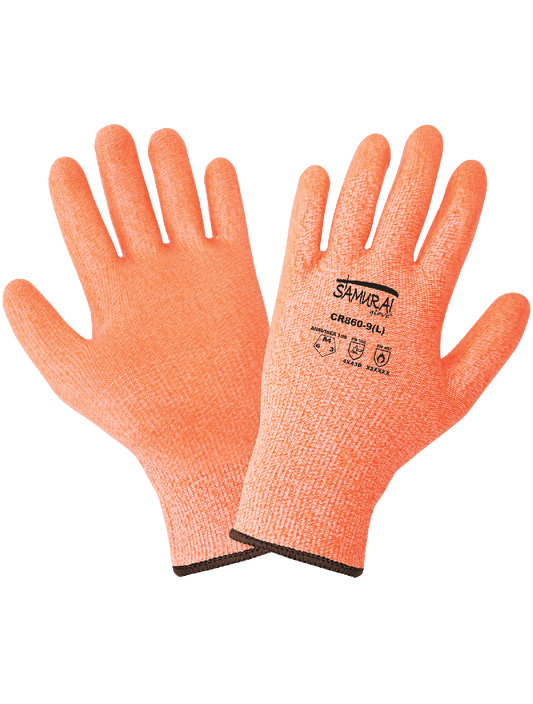 Samurai Glove® Supreme Grip Tack-Free Vulcanized Silicone-Coated Cut, Abrasion, and Puncture Resistant Gloves - CR860