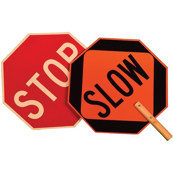 Cortina Stop & Slow Aluminum Paddle Sign