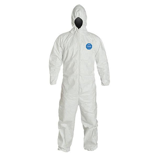 DuPont™ Tyvek® 400 Coveralls w/ Respirator Fit Hood & Elastic Wrists & Ankles