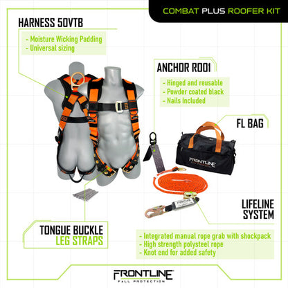 50' Frontline Combat™ Plus Complete Roofers Kit RK050V50