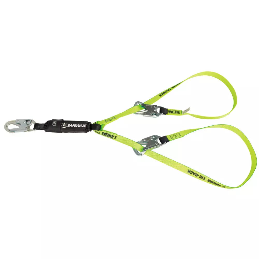 PRO 6′ Tie-Back Energy Absorbing Lanyard: Dual Leg