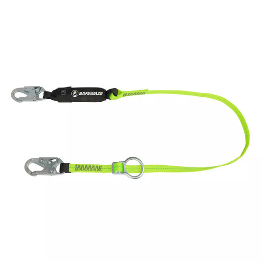 PRO 6′ Tie-Back Energy Absorbing Lanyard: Adjustable Ring